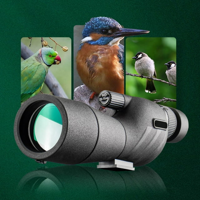 Alcance de Manchas de 60 mm, Alcance del Observador FMC Recubrimiento anti-Slip 25-75X Zoom para observación de Aves