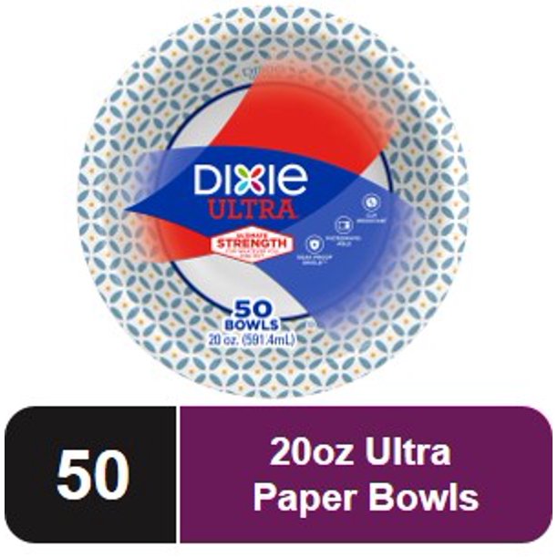 Dixie Ultra Paper Bowls, 20 oz, 50 Count