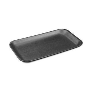 Dyne-A-Pak Black Foam Meat Trays (8.6 x 6.4) - 400 Pack