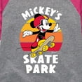 thumbnail image 3 of Mickey & Friends - Skater Mickey - Toddler And Youth Girls Raglan Graphic T-Shirt, 3 of 4