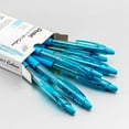 thumbnail image 4 of Bolígrafo Retráctil Pentel RSVP RT Colores 1.0 mm Tinta Azul Celeste Paquete de 12, 4 of 8