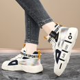 thumbnail image 2 of NOKIO Men's Fashion Sneakers High Top Skate Shoes Versatile Street Sport Shoes with Adjustable Strap, Lightweight 𝖫a𝖼e Up Running Shoes Cushion Thick Sole Shoes, 2 of 9