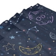 thumbnail image 7 of DouZhe Outer Space Planet Stars Pattern Shower Curtain, Waterproof Bath Curtains for Bathroom Decorations, 72 x 72 inches, 7 of 7