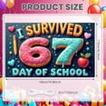 thumbnail image 2 of Sweet  67 Day of School Banner Colorful Sprinkles School Milestone Display Donut Number Design Glaze Drip  Classroom Celebration Backdrop for Elementary School Classroom Celebration Student Milestone, 2 of 8