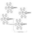 thumbnail image 2 of 1 Set 4 Pcs Christmas Snowflake Shape Napkin Rings Practical Napkin Holders, 2 of 8