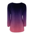 thumbnail image 4 of YEJIMAN Winter Clothing for Women Casual Solid Long Sleeve Jumper Sweaters Blouse Sweaters for Women Dark Purple, 4 of 5