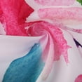 thumbnail image 5 of Watercolor Floral Shower Curtain, Colorful Flowers Bathroom Curtain with Hooks 72" W x 72" H Machine Washable Fabric Bathroom Decor, 5 of 6