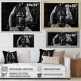 thumbnail image 5 of Designart "Monochrome Gym with Dumbbells" Aerobic & Bodybuilding Picture Framed Canvas Prints, 5 of 5