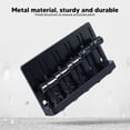 thumbnail image 3 of Electric Bass Bridge, Metal Standard Size Bass Tailpiece Bridge Stable Performance Fixed Structure  for 5 String Basses Silver,Black, 3 of 7