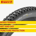 thumbnail image 2 of Pirelli Cinturato GRAVEL M Classic 45-584 (650x45c) Gravel Bicycle Tire + SmarTUBE 33/45-622 Presta 60mm - 1 Pack, 2 of 8