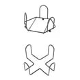 thumbnail image 1 of Soporte de almacenamiento de posavasos Baoblaze 2 Uds. hierro fundido, 1 of 5