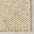 thumbnail image 4 of Home Conservatory Textured Handwoven Jute Area Rug, 8' x 10',  Beige, 4 of 8