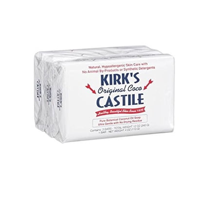 Kirk's Natural Castile Soap Original - 4 oz Each, 3 ct