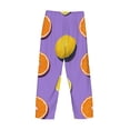 thumbnail image 5 of Easygdp Yellow Lemon And Orange Men's Pajama Pant, Sleep Elastic Waistband Lounge Pants - Medium, 5 of 9