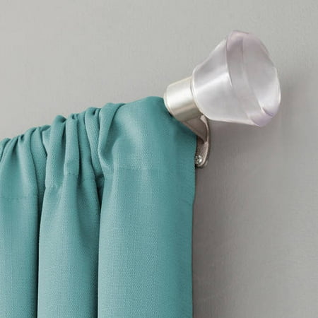 Sun Zero 1 Diameter Felix Light Blocking Curtain Rod In Brushed