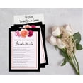 thumbnail image 4 of Inkdotpot 50-PackFloralHow Well Do You Know The Bride Bridal Shower Bachelorette PartyGameWho Know The Bride Best ActivityCards, 4 of 7