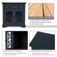 thumbnail image 4 of Cabinet with Big Wood Drawer, Wood Storage Drawers Cabinet,8-Drawer Dresser with Elegant Flower Carving for Living Room, Storage Chest for Bedroom,Antique Navy, 4 of 5