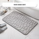 thumbnail image 5 of Alfombra para inodoro Hogar Hotel Baño Absorción de agua Alfombra antideslizante Alfombra de área de fibra química, Gris, 50x80cm Yuarrent HA001838-07, 5 of 6
