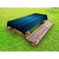 thumbnail image 1 of Harbour Stripe Outdoor Tablecloth, Vibrant Nvay Blue Background with Thin Vertical Lines Modern Design, Decorative Washable Fabric Picnic Tablecloth, 58 X 120 Inches, Navy Blue Teal, by Ambesonne, 1 of 2