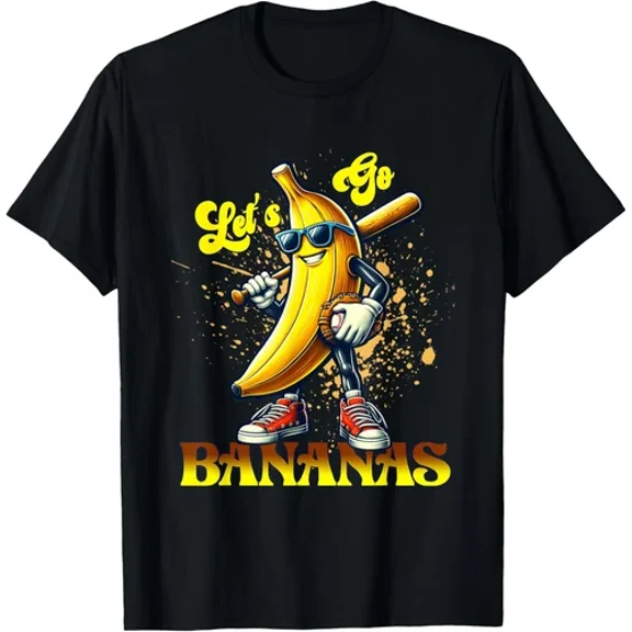 Let'S Go Bananas Ball Baseball Sport Design Unisex T-Shirt