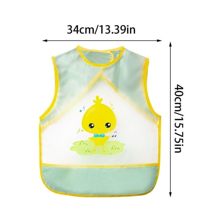 

WSBDENLK Aprons for Cooking Children S Eating Bibs Waterproof Children S Coverall Men S and Girls Reverse Dressing Summer Sleeveless Wash Free Apron Rollback and Clearance