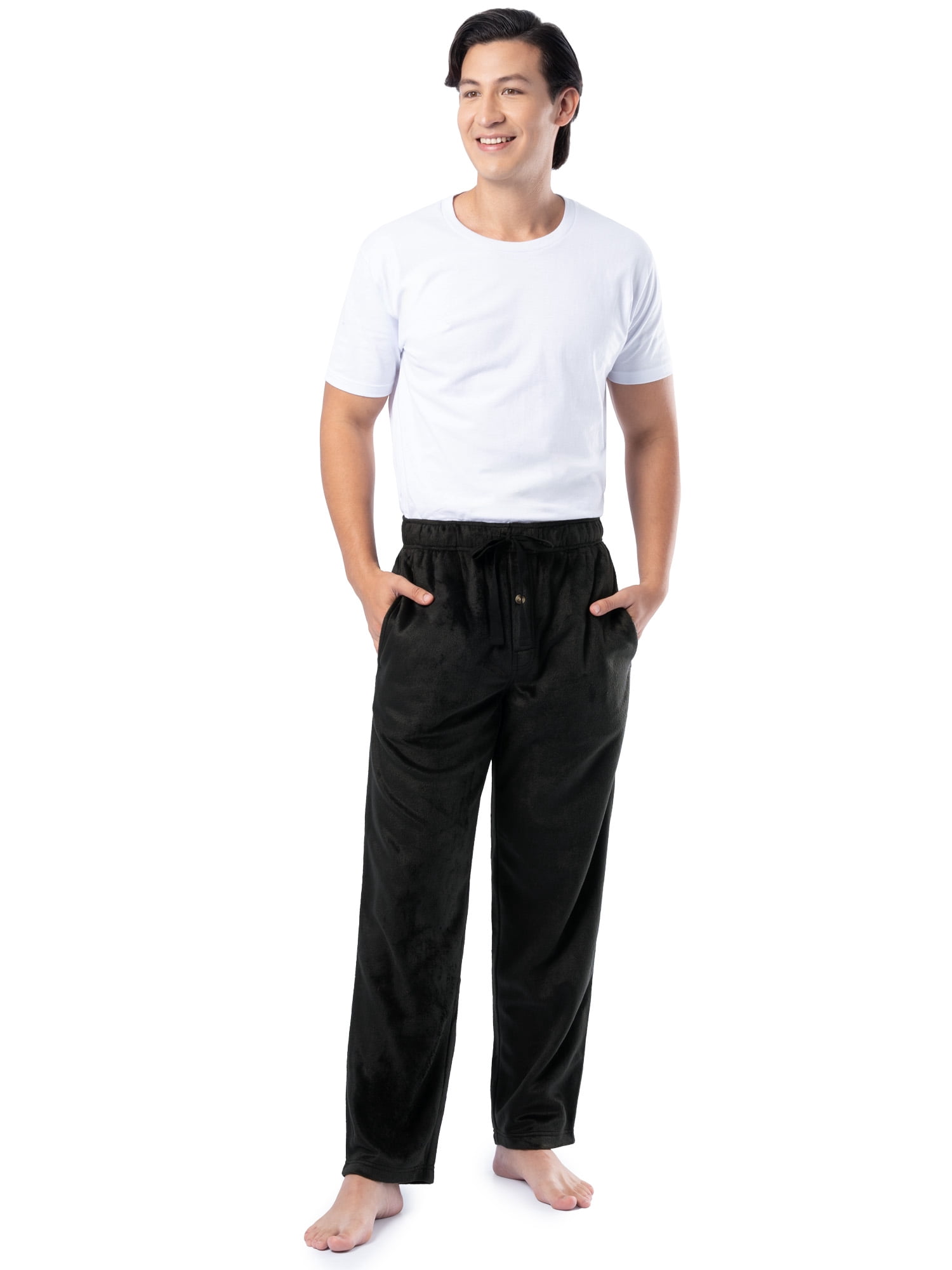 Fruit of the Loom Men's Microsueded Solid Fleece Sleep Pant, Sizes S-XL