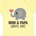 thumbnail image 4 of Inktastic Mimi and Papa Love Me Elephant Boys or Girls Baby Bodysuit, 4 of 5