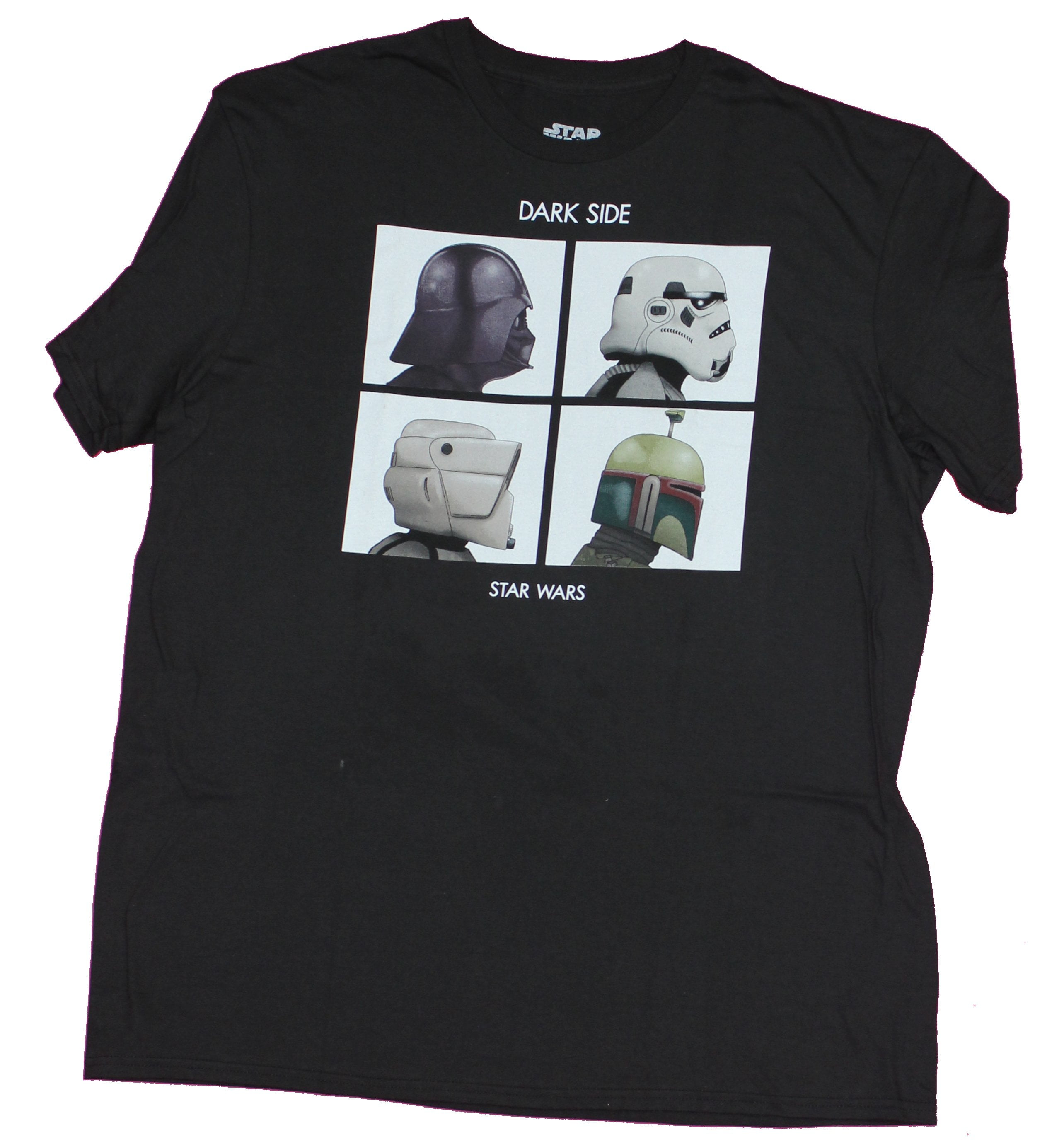 Black Star Wars Jeep Graphic T-Shirt. Distressed