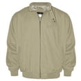 thumbnail image 1 of Victory Outfitters Men's Lightweight Band Collar Chintz Zip Up Jacket - Khaki - XL, 1 of 1