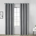 thumbnail image 3 of Thermaplus Navar Blackout Grommet Curtain Panel 54 x 63 in Dark Grey, 3 of 4
