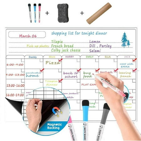 

WANYNG Monthly Magnetic 5ML Erasable And Refrigerator Calendar Set Schedule Sticker Home Decor