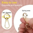 thumbnail image 4 of Uxcell Swivel Lobster Claw Clasps Keychain, Swivel Lanyards Trigger Snap Hook Strap Key Ring for Jewelry Making Gold 1.6", 4 of 6