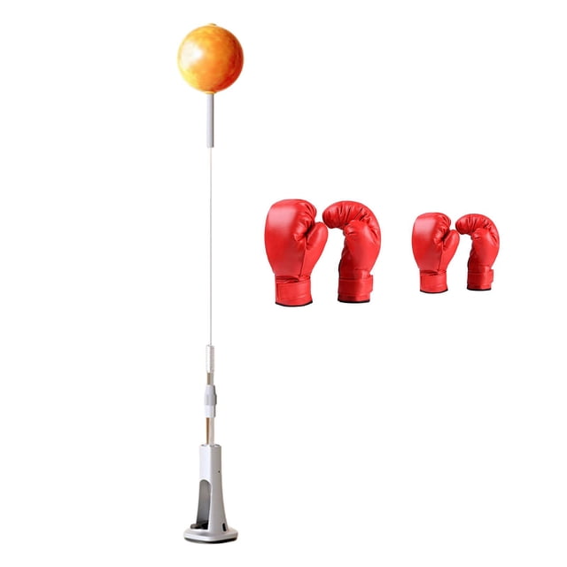 S SERENABLE Balle de Réaction de Boxe Réglable Améliore la Vitesse de Réaction Mma Balle de Vitesse de Boxe 127 à 139cm