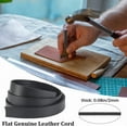 thumbnail image 5 of 3Roll 15mm Wide Flat Leather Cord Genuine Leather Strip 2mm Thick Black Leather Strap Cowhide String Braiding Thread Rope, 5 of 9