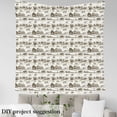 thumbnail image 4 of Rustic Farmhouse Fabric by the Yard,Western Farmhouse Horse Fabric,Hand Drawn Illustration Upholstery Fabric,Rustic Barn Cowboy Outdoor Fabric,Rural Meadow Wildlife Waterproof Fabric,Taupe,3 Yards, 4 of 4