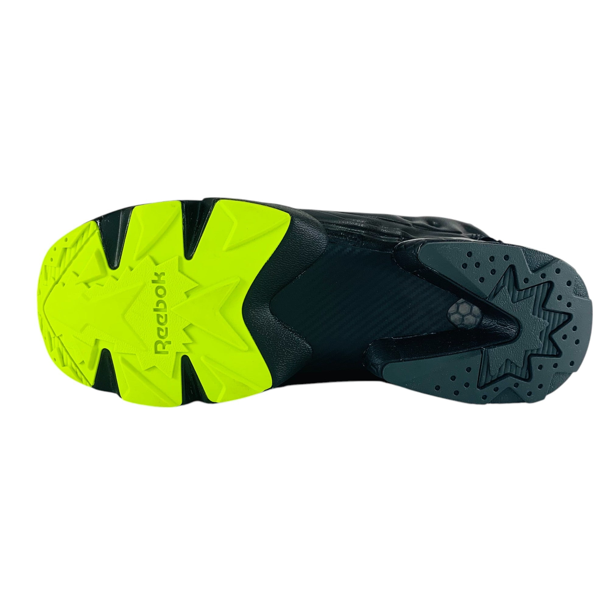 Reebok X Aries InstaPump Fury 94 Black Grey Lime Men\'s Shoes Sneakers 100208650 Reebok Adult Mens Instapump Fury 94 Aries Lifestyle Sneakers  main image 3