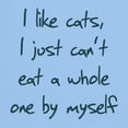 thumbnail image 3 of CafePress - I Like Cats I Just Can't Eat Light T Shirt - Men's Classic Graphic T-Shirt, 3 of 4