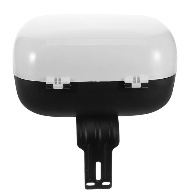 Miangastore Universal Motorcycle Trunk Backrest Waterproof Tail Box For Electric Bike Scooter Motorbike And Bicycle Rear Storage Box White