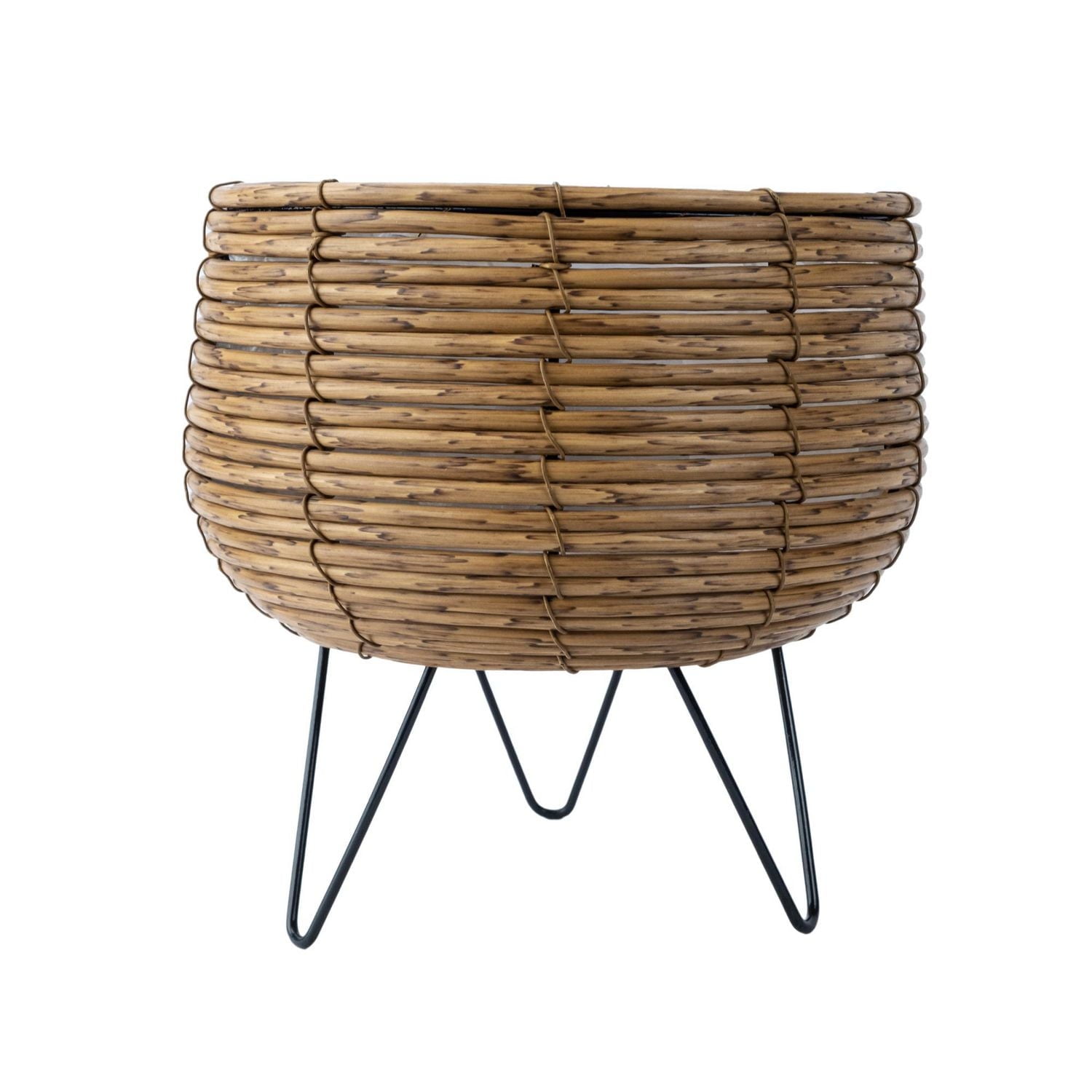 Hometrends 8 INCH WOVEN FOOTED PLANTER