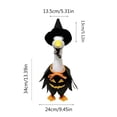 thumbnail image 2 of Halloween Couple Angel Goose Outfit Set, Tutu Skirt and Witch Hat Costume for Porch Goose Statue, Festive Yard Display Holiday Accessories, 2 of 4