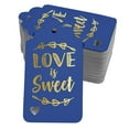 thumbnail image 1 of Inkdotpot Real Gold Foil Love Is Sweet Wedding Tags Favor Hang Paper Tags 100 Pack, 1 of 6