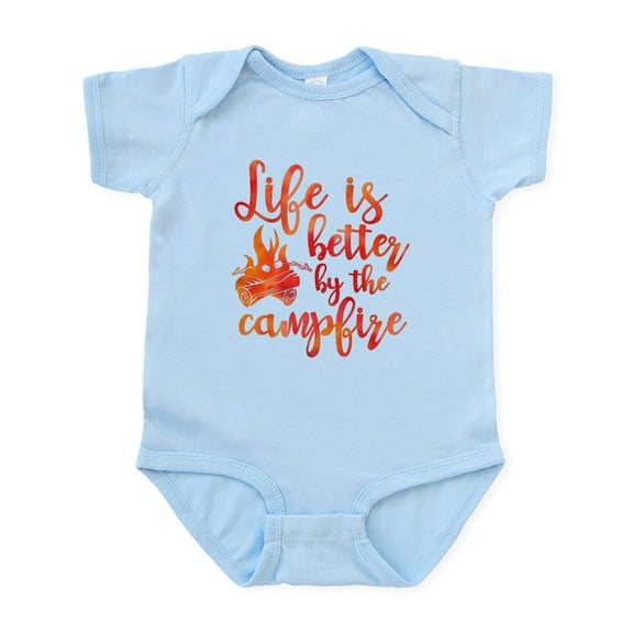 CafePress - Life's Better Campfire Infant Bodysuit - Baby Light Bodysuit, Size Newborn - 24 Months