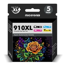 Ink Cartridge 910XL 910 Compatible for HP officejet 8010e 8015e 8018e 8022e officejet pro 8020e 8025e 8028e 8030e 8035e (Black x2, Cyan x1, Magenta x1, Yellow x1)