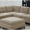 thumbnail image 3 of Corner Chair with 1pc Cushion, Modular Living Room Furniture, Wedge Chair with Camel Chenille Fabric, Large Size Modular Series, Sofa Couch Exposed Wooden base for Living Room Office Home, 3 of 8