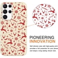 thumbnail image 2 of Christmas Beige Print Phone Case for Samsung Galaxy S23 FE 6.4", Aesthetics Pattern Design Soft TPU Silicone Xmas Cases, Shockproof Bumper Protector Camera Girls Women Cover, Snowflake Deer, 2 of 6