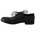 thumbnail image 2 of Dolce  Gabbana Green Leather Broque Oxford Wingtip Shoes, 2 of 7