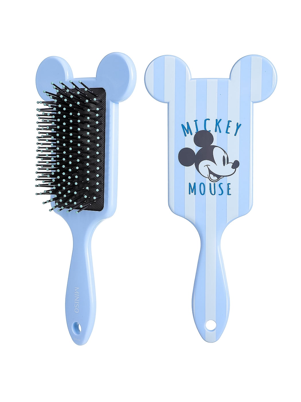 Disney Minnie Mouse Paddle Hair Brush Plastic Bristle Bed Hairbrush Gems NWT 