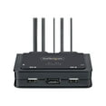 thumbnail image 2 of StarTech.com 2-Port Hybrid USB-C DisplayPort Cable KVM Switch, 4K 60Hz, Compact KVM with 6ft/1.8m USB-A/DisplayPort/Audio & 4ft/1.2m USB-C Integrated Host Cables, Bus Powered - Remote Push Button/Hotkey Switching (C2-D46-UAC-CBL-KVM) - KVM / audio / USB switch - compact - 2 x KVM / audio / USB - 1 local user - desktop, 2 of 7
