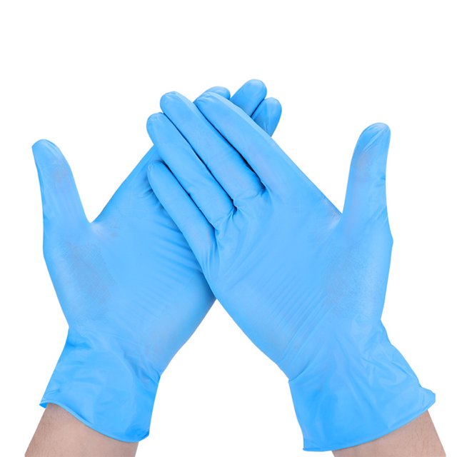 Guantes de nitrilo desechables Guantes sin látex sin polvo Guante protector para limpieza del hogar Abanopi Guantes