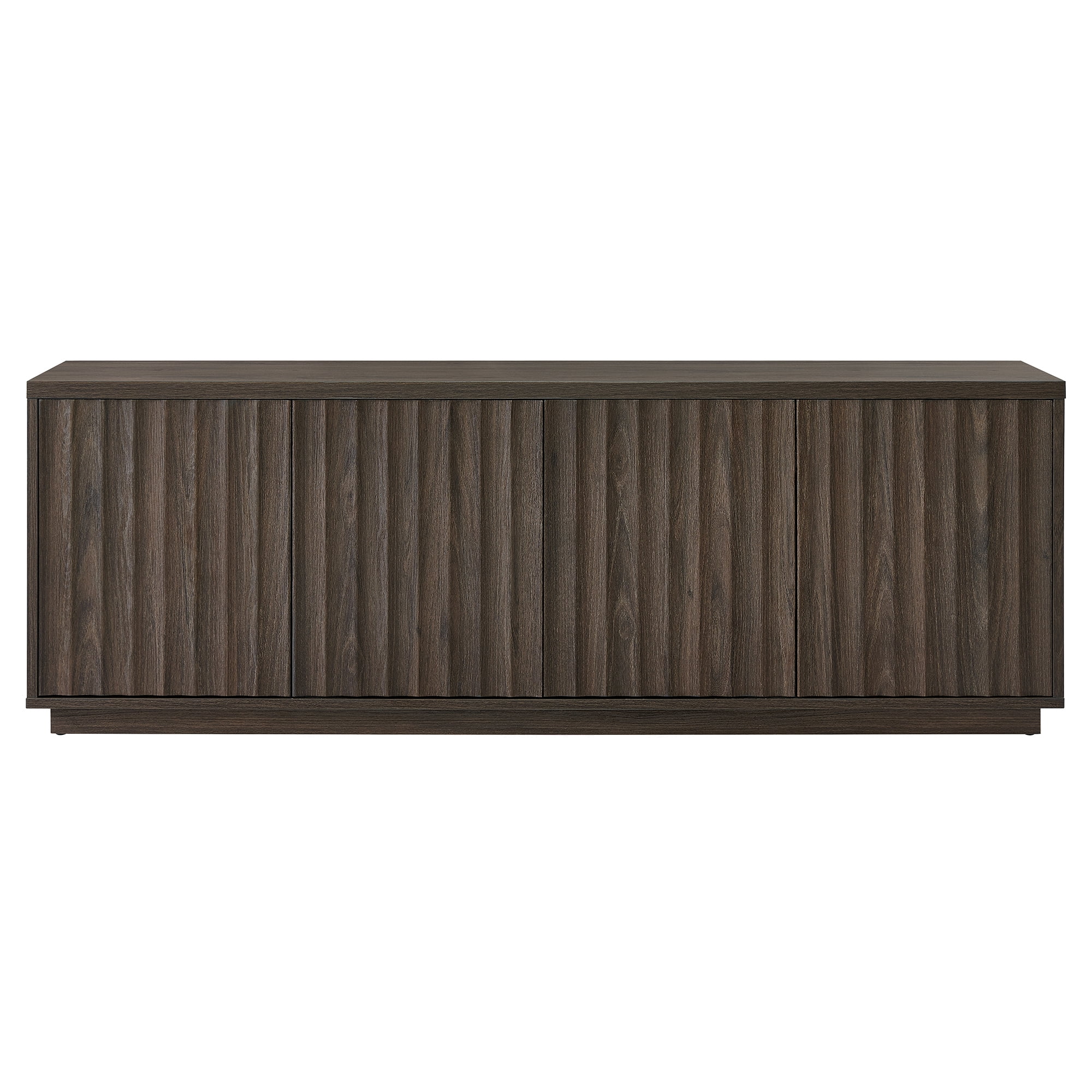 Bourne Rectangular Fluted TV Stand for TV's up to 75" in Brown Oak
